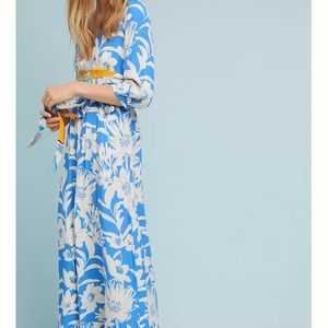 Anthropologie Maeve belted kimono dress.